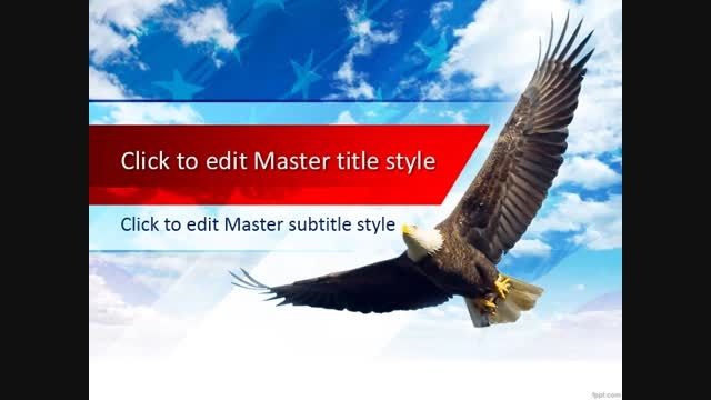 free united states bald eagle powerpoint templete