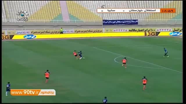 خلاصه بازی: استقلال خوزستان ۱-۰ سایپا