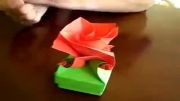 آموزش جعبه کادو اریگامی به شکل گل