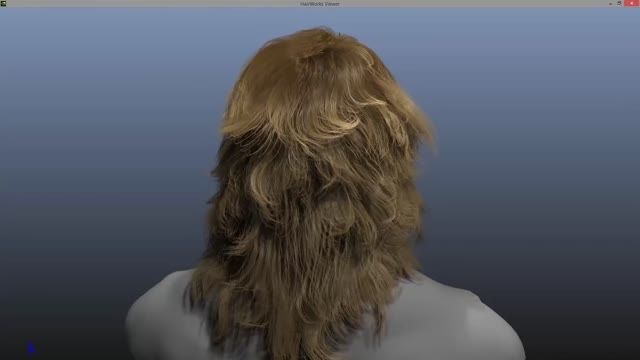 شبیه سازی موی انسان با 500 هزار تار مو