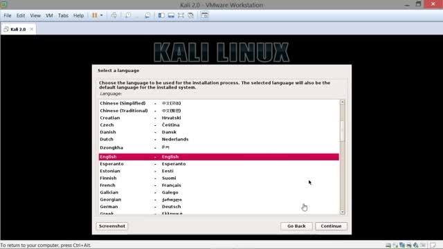 آموزش نصب Kali Linux 2.0 بر روی VMWare