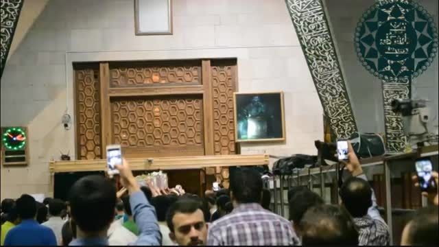ورود پیکر پاک شهدای گمنام به مسجد دانشگاه تهران