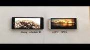 htc One و Xperia Z در تست صفحه نمایش