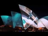 نور پردازی بر روی سالن اپرای سیدنی