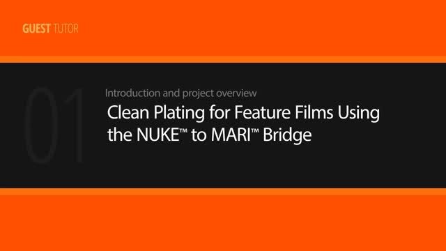 Clean Plating for Feature Films Using the NUKE to MARI