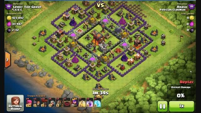 clash of clans 3 star attack town hall 10