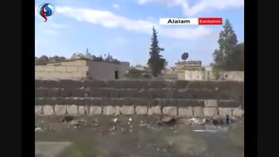 تجهیزات و وسایل به جامانده از تروریستها در حلب + فیلم