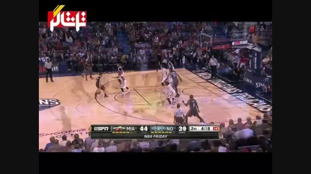 خلاصه بسکتبال : نیو اورلینز - میامی ( ویدیو )
