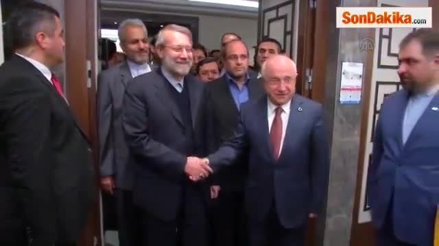 دیدار علی لاریجانی با جمیل چیچک رئیس مجلس ترکیه