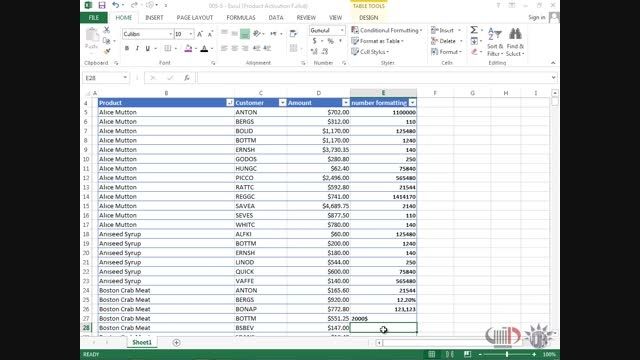 آموزش Excel 2013 داتیس - اعمال قالب بندی عددی