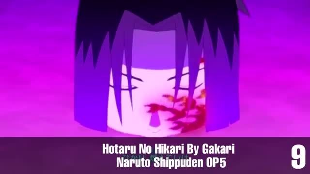 top 10 opening naruto shippuden