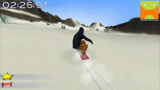 گیم پلی بازی اندرویدی Big Mountain Snowboarding