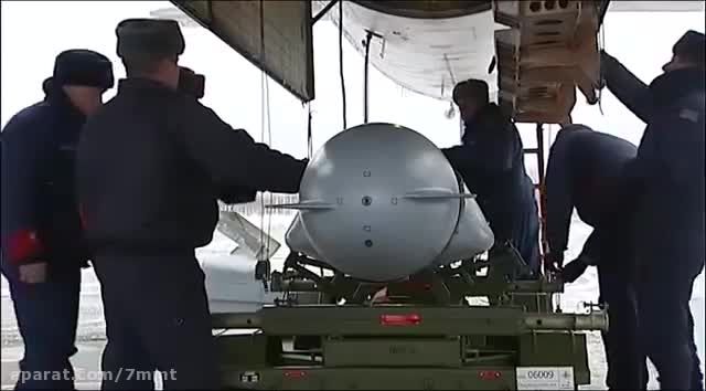 شلیک موشک کروز توسط بمب افکن tu-59 به سمت تروریستها