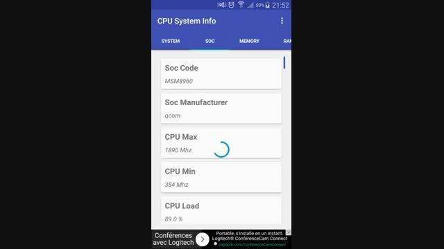 CPU Hardware and System Info