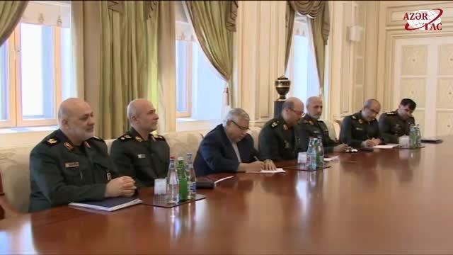 وزیر دفاع ایران با رئیس جمهور آذربایجان دیدار کرد