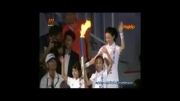 روشن کردن مشعل المپیک به وسیله ی یانگوم