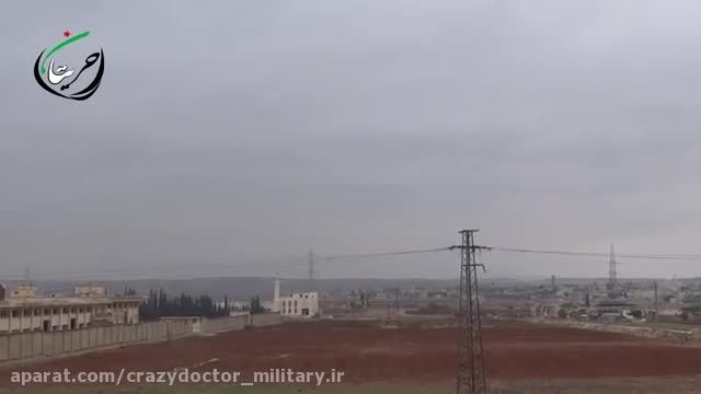 سقوط موشک  شمال غرب حلب , سوریه