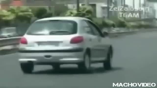 تعقیب و گریز راننده مست در تهران!!!