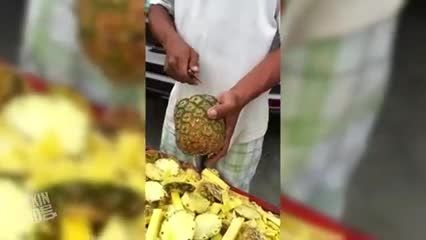 چطوری آناناس پوست بکنیم