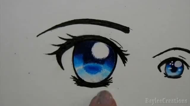 How to Colour Eyes with Pencil Crayons