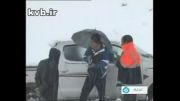 نجات زن زائو در برف - کهگیلویه و بویراحمد