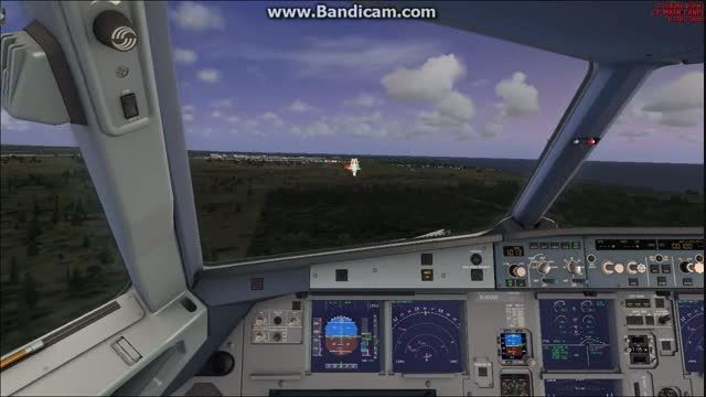 فرود ایرباس 320 در شبیه ساز پرواز