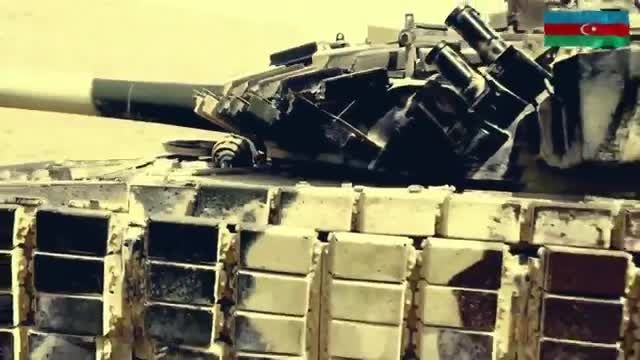 تمرینات تانک های T-72 و T-90 آذربایجان