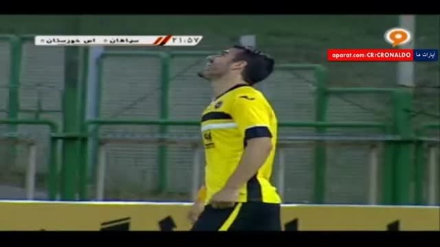 خلاصه بازی : سپاهان 1 - 0 استقلال خوزستان (رفت)