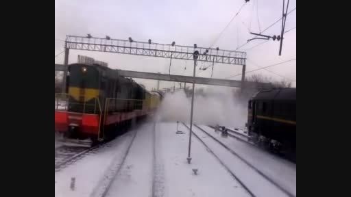 How to clean the snow off the railways