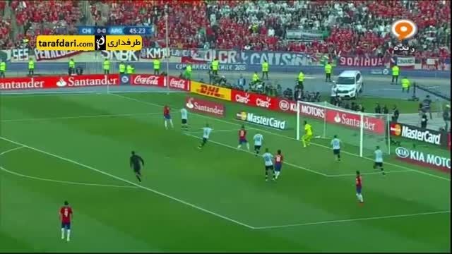 خلاصه بازی شیلی 0(4)-(1)0 آرژانتین