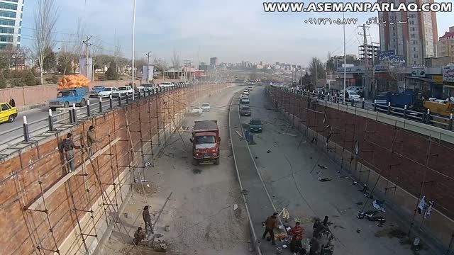 فیلم هوایی پروژه پل حمید تبریز