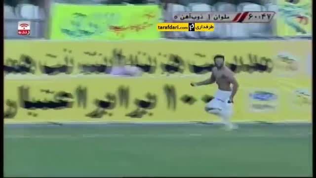خلاصه بازی ملوان بندر انزلی 1-0 ذوب آهن اصفهان