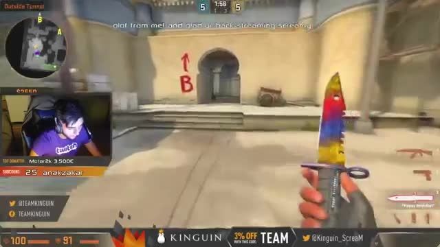 Scream Playing DD2 With Olof and Flusha