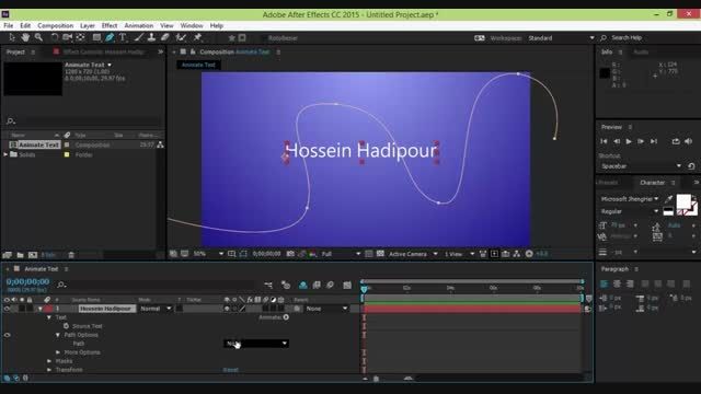 Animate Text In Mask After Effects