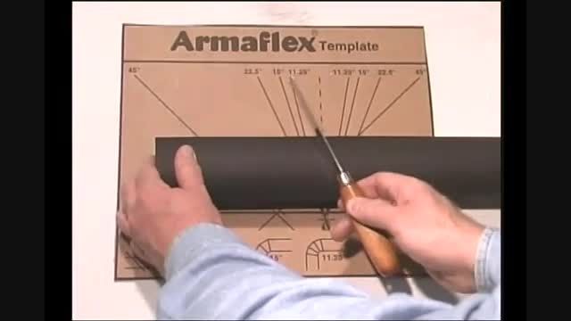 اصول استفاده از الگوی برش عایق الاستومریک لوله ای arma