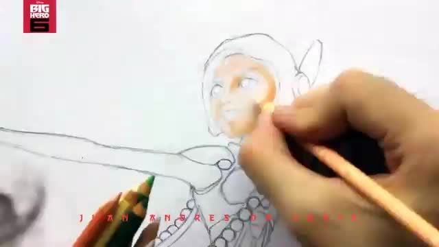 نقاشی زیبا و حرفه ای از هانی لمون
