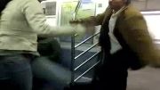 دعوای زن با مرد در مترو