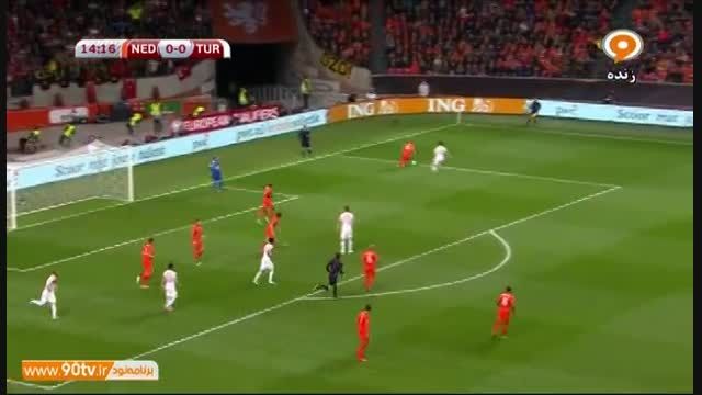 خلاصه بازی: هلند ۱-۱ ترکیه