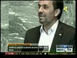 نمایش ساده زیستی احمدی نژاد در تلویزیون اندونزی