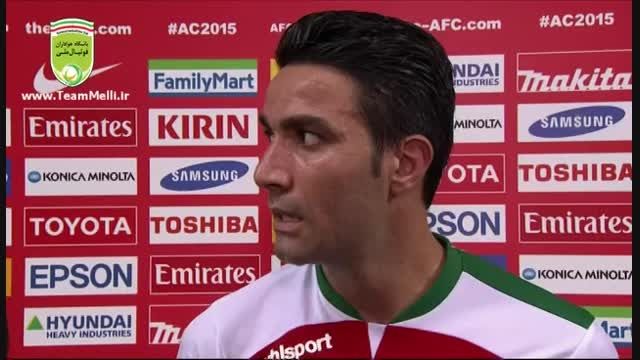 مصاحبه با نکونام و آندو در پایان بازی با امارات
