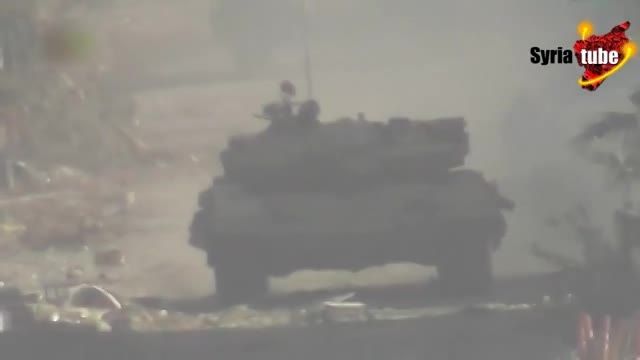 غرش تانک های سوریه در چند قدمی سربازان شیطان