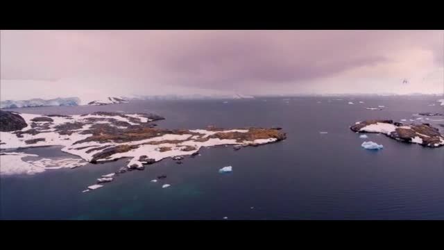 پهپادی بر فراز قطب جنوب