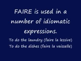 Useful Expressions with Faire