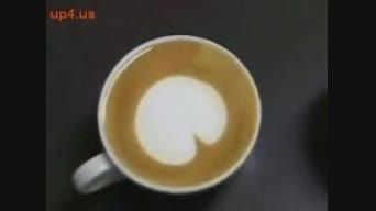 نقاشی روی قهوه