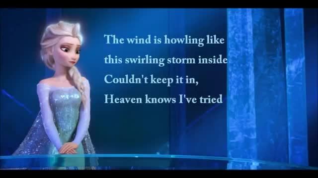 frozen lyrics let it go