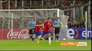 خلاصه بازی شیلی ۱-۲ اروگوئه