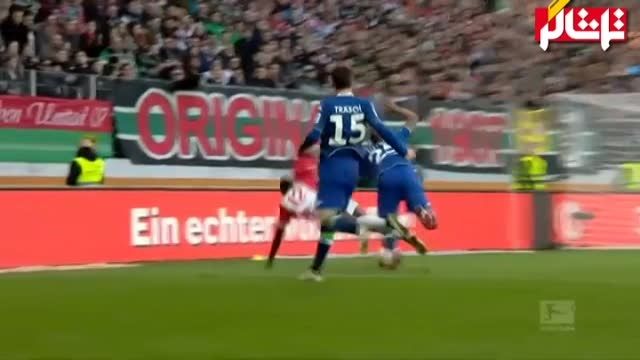 خلاصه بازی : آگزبورگ 1 - 0 ولفسبورگ ( ویدیو )