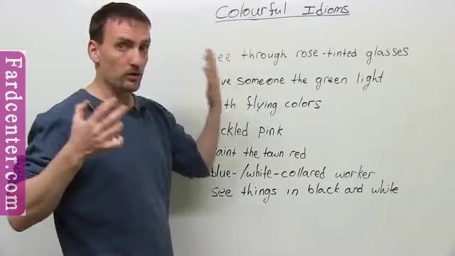 آموزش اصطلاحات انگلیسی با استفاده از رنگ ها