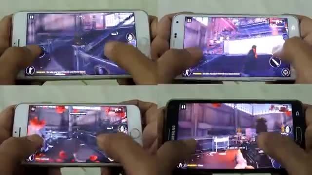 Iphone 6 Vs  Note 4 vs 6 plus Vs GS5 _Modern Combat5