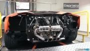 تست موتور Lamborghini Aventador